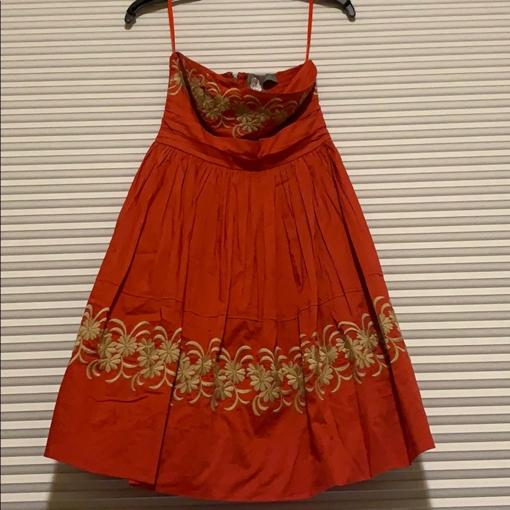 Anthropologie strapless dress
